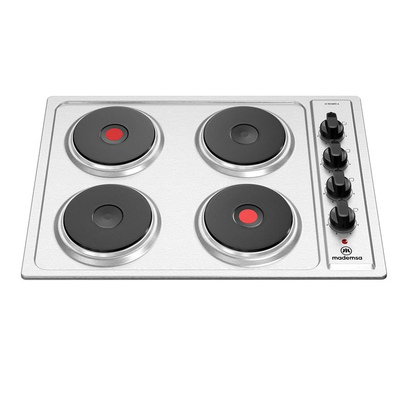 MADEMSA - Encimera Eléctrica 4 Platos Mademsa M EE48ED A Inox