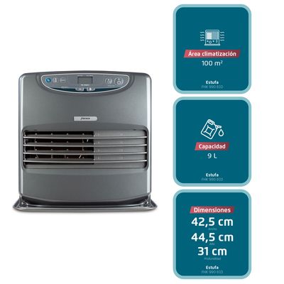 Imagen 2 del producto Estufa Parafina Láser 9 Litros 4,65Kw Eco FHK 990