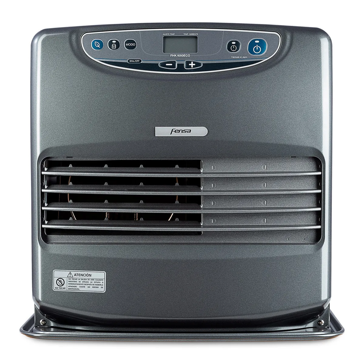 FENSA - Estufa Parafina Láser Fensa 9 Litros 5,2Kw Panel Digital, Timer y Botón Eco FHK 1050