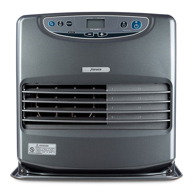 FENSA - Estufa Parafina Láser Fensa 9 Litros 5,2Kw Panel Digital, Timer y Botón Eco FHK 1050