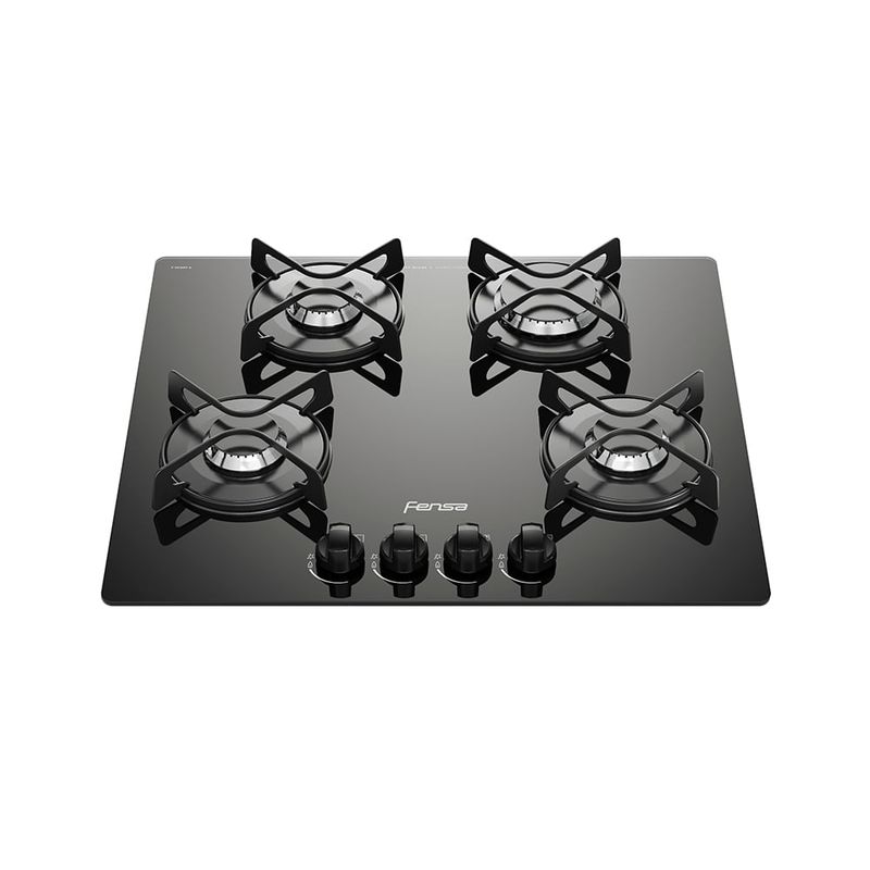 FENSA - Encimera a Gas 4 Platos Fensa Vitrocerámica F GC60V A