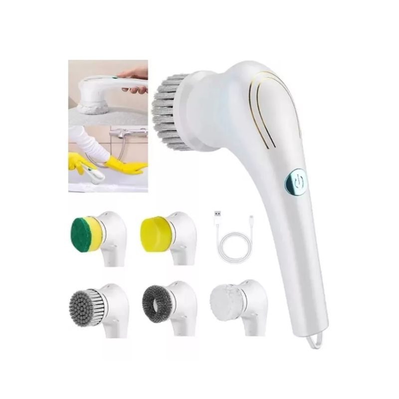 GENERICO - Cepillo Limpieza Electrico Multifuncional Para Cocina 5 En 1