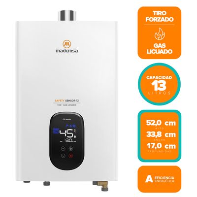 Imagen 2 del producto Calefont Gas Licuado 13 Litros Tiro Forzado Sensor Monóxido de Carbono 13 Eco GL