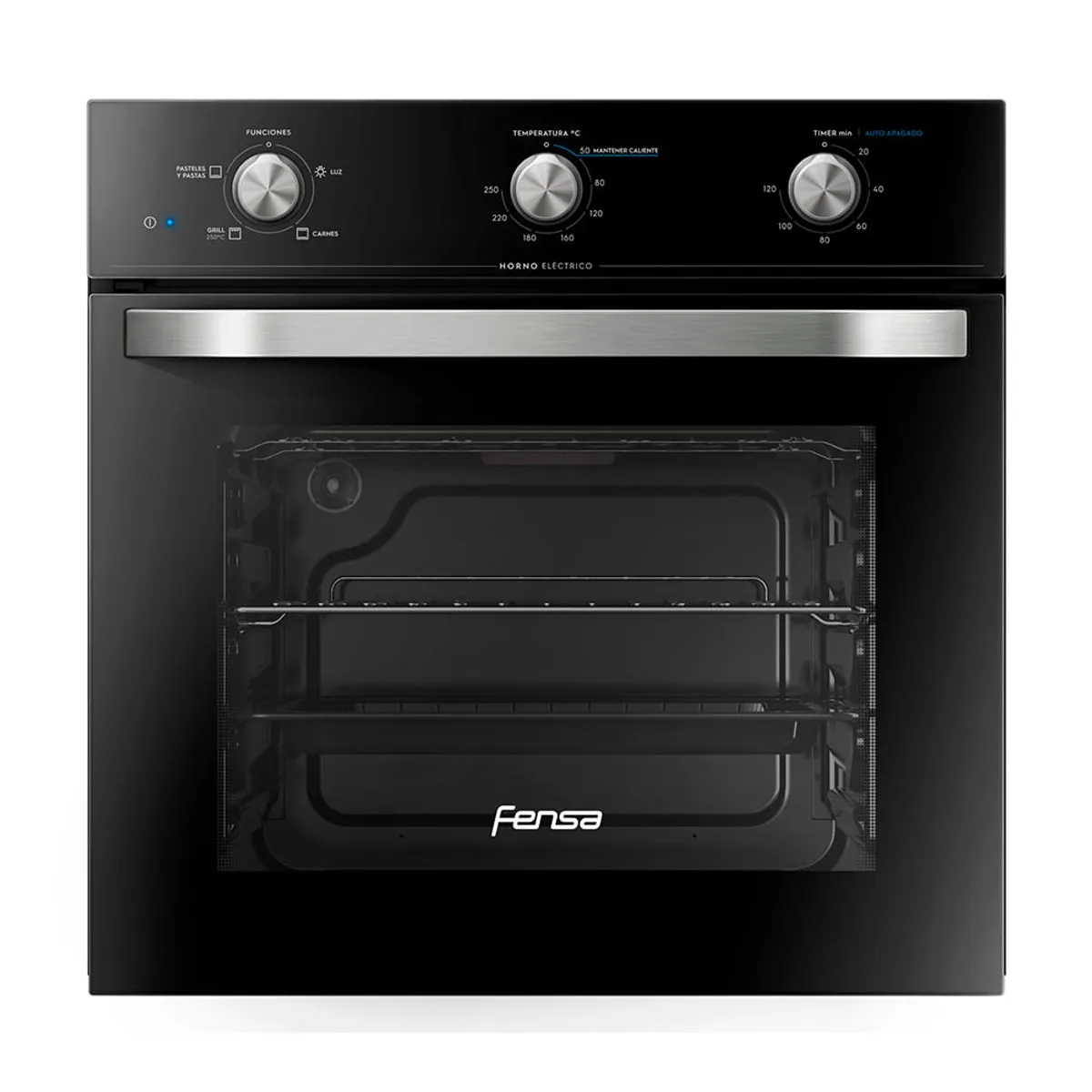 FENSA - Horno Empotrable Eléctrico Fensa 59L Timer y Función Mantener Caliente FHE 1130M Negro