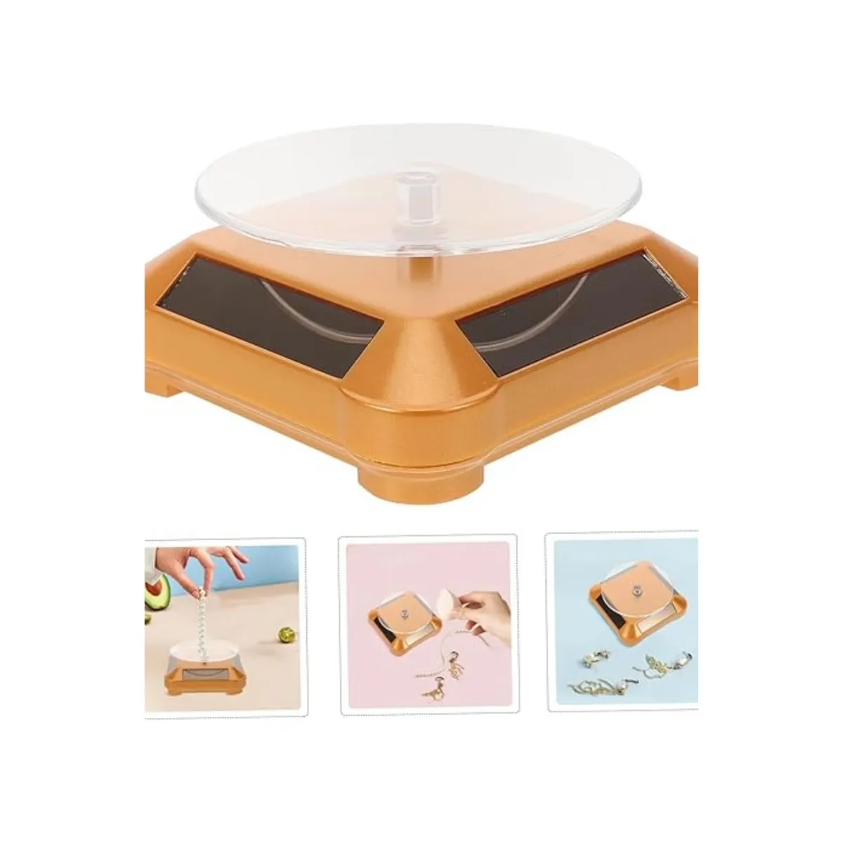 GENERICO - Expositor Giratorio Solar De Vitrina 360° Para Joyería