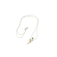 TAROT CHURRUCA OFICIAL - Collar fino delgado dije de hada de plata