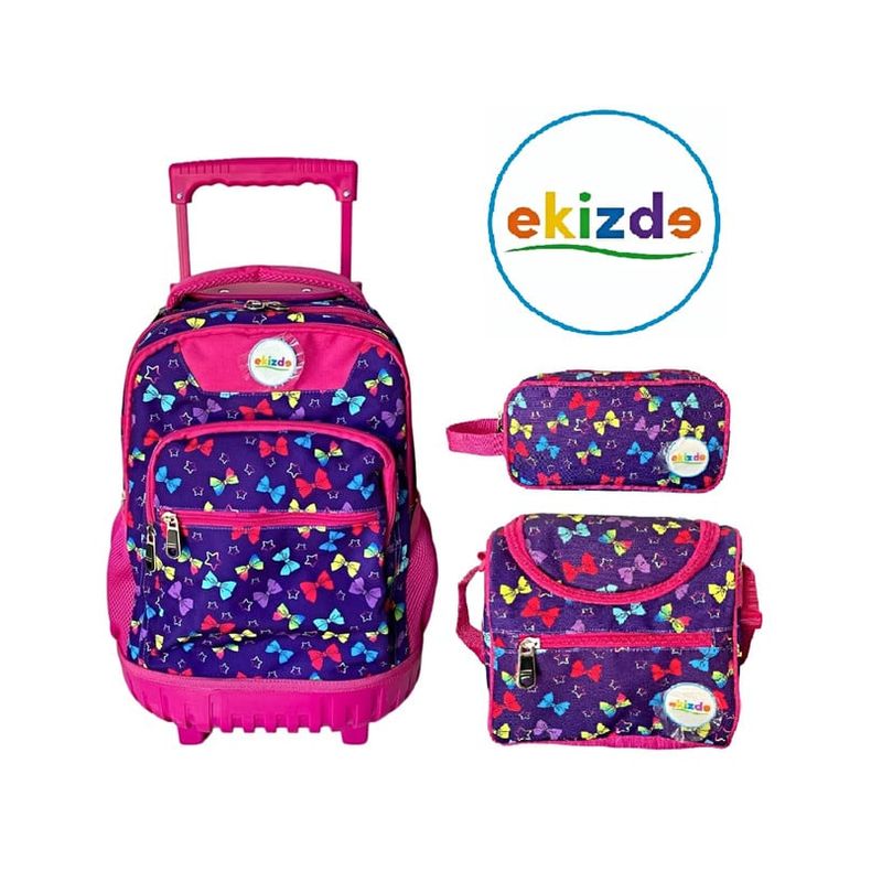 GENERICO - PACK MOCHILA ESCOLAR  3 PCSZ  EQUIZDE LAZOS