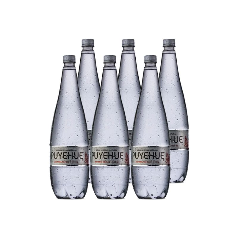 PUYEHUE - 6x Agua Mineral Natural Puyehue sin gas 1500cc