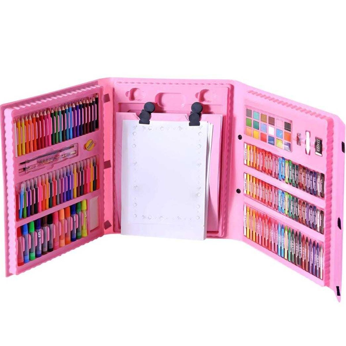 GENERICO - Set Creativo Maleta Dibujo Arte Kit Niños 208 Pcs Portátil