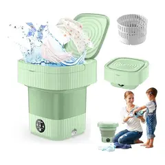 EVERSO - Lavadora Portátil Mini Plegable De Ropa Pequeña