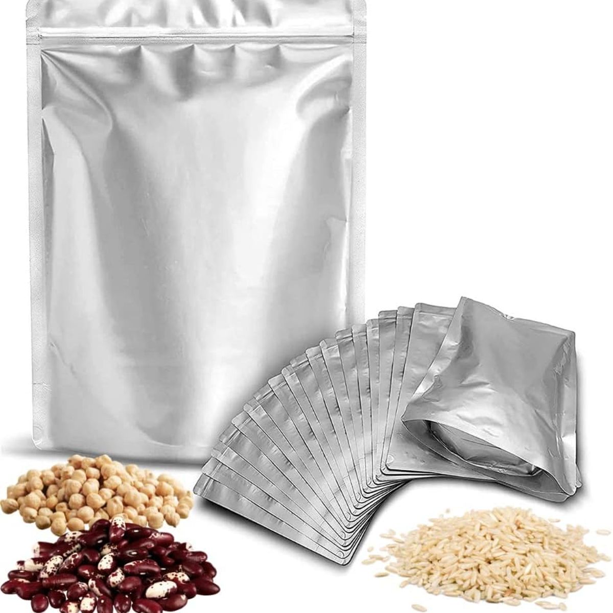 KUANGYE - 150 Bolsas Stand Up Pouch De Aluminio 11x16cm