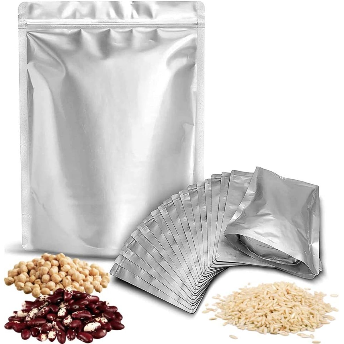 KUANGYE - 150 Bolsas Stand Up Pouch De Aluminio 11x16cm