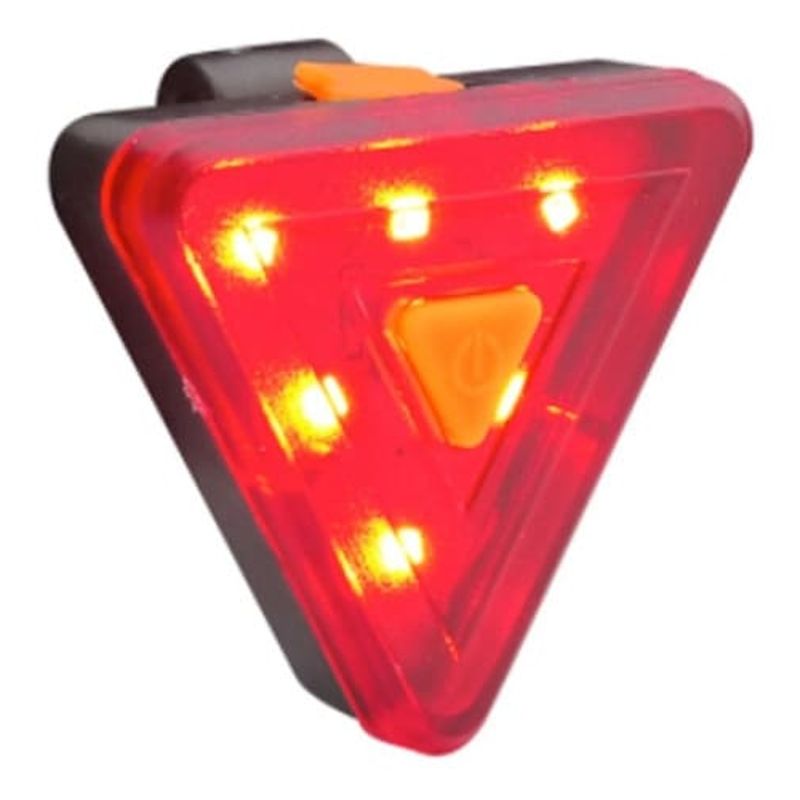 MALIK - LUZ TRASERA LED TRIANGULAR PARA BICICLETA USB RECARGABLE
