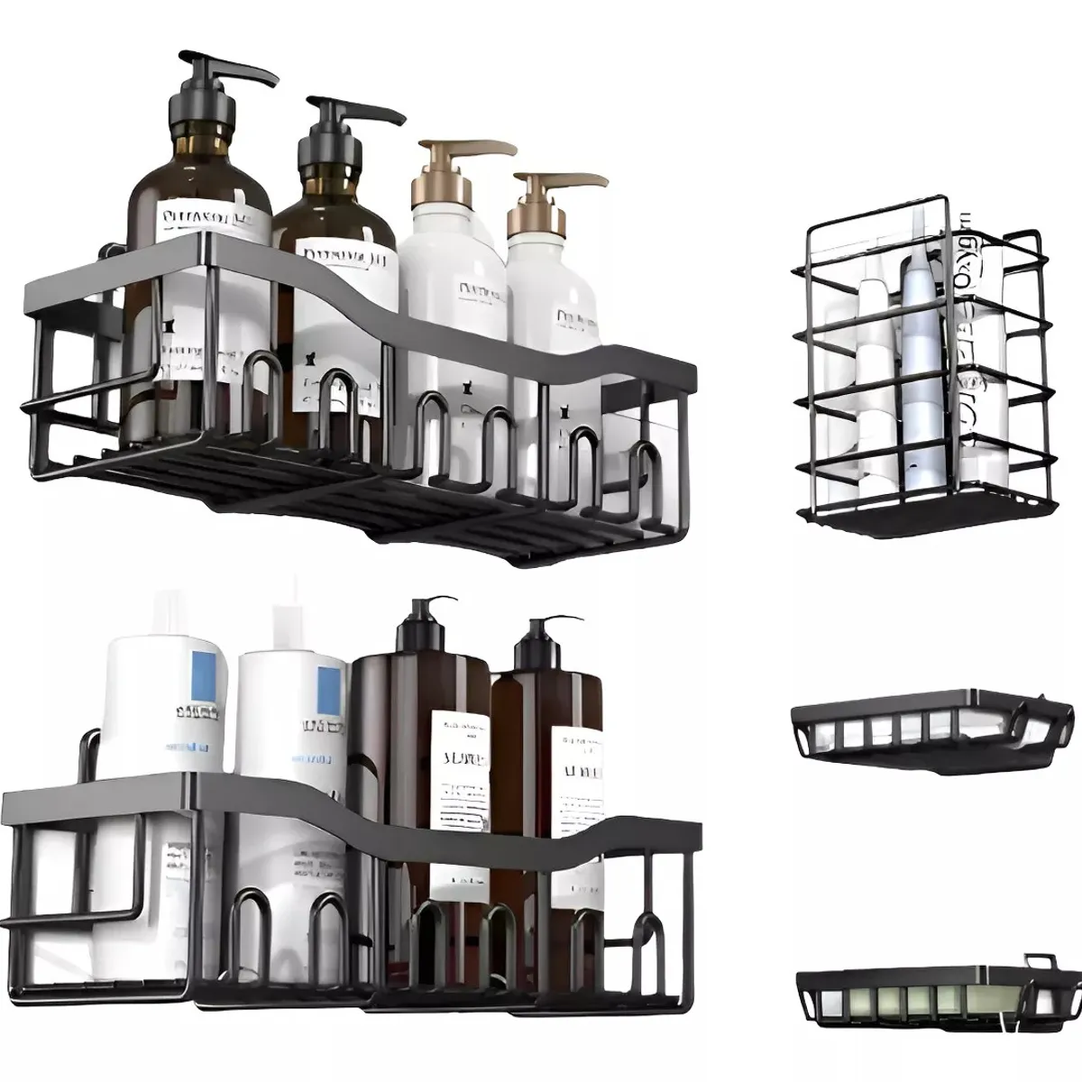 MUNDO MAGIA - Set 5 Organizadores Esquineros De Ducha Colgadores Jaboneras