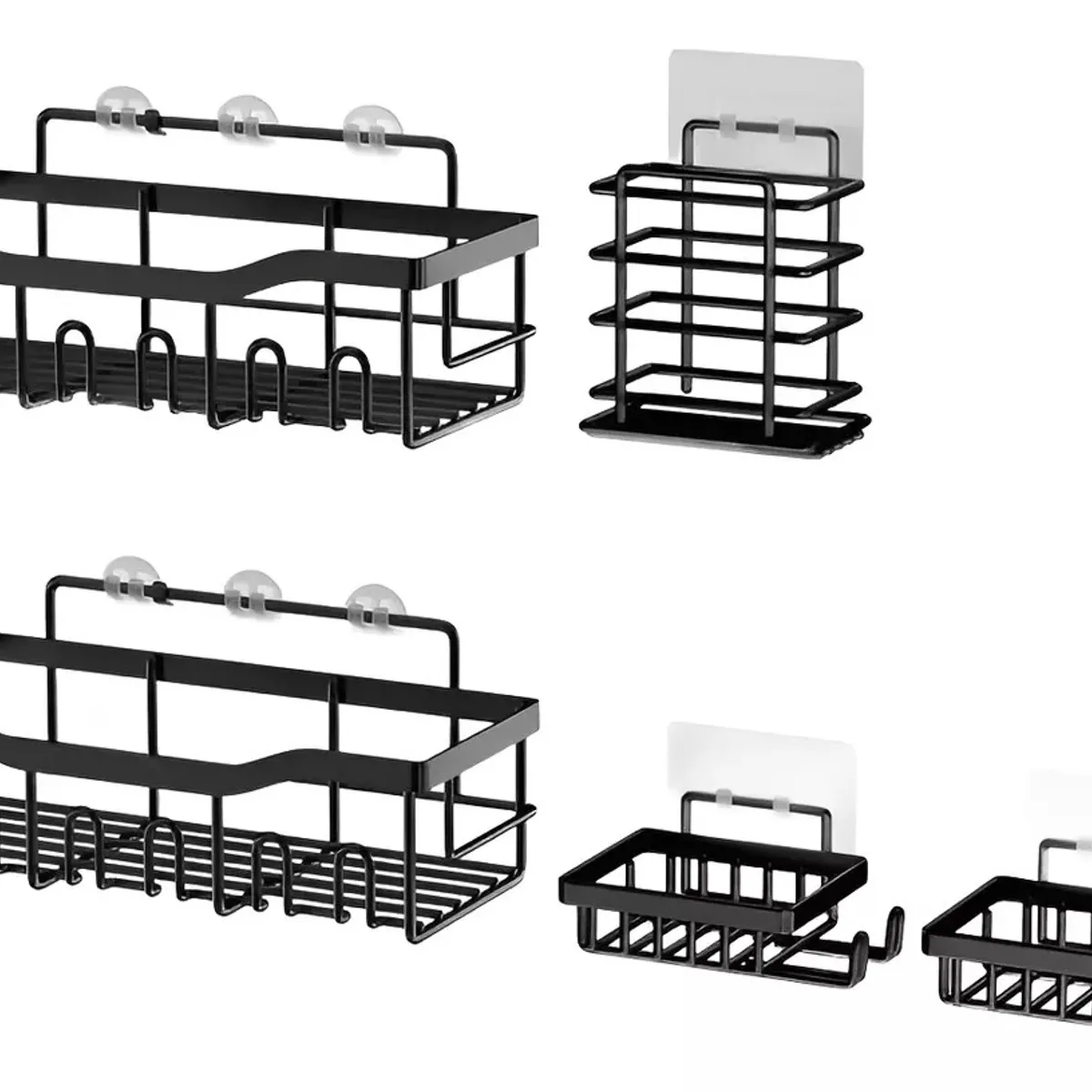 MUNDO MAGIA - Set 5 Organizadores Esquineros De Ducha Colgadores Jaboneras
