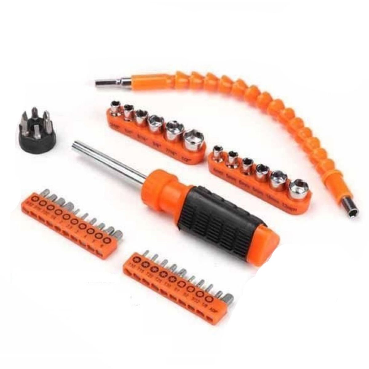 OEM - Set Destornillador Dados Extensión Flexible 43 Unidades