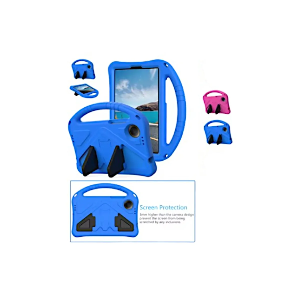 GENERICO - Funda De Goma Compatible Con Xiaomi Redmi Pad SE 8.7 Azul