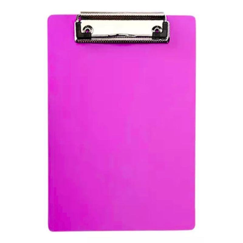 GENERICO - Tabla Apretapapel De Plástico PVC A5 15x21 cm Con Presión