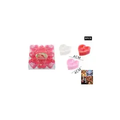 GENERICO - Velas De Corazón Colores 9 Pcs