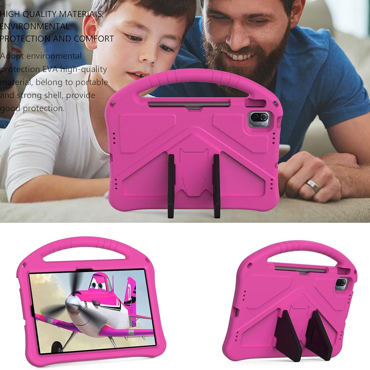 GENERICO - Funda De Goma Compatible Con Xiaomi Mi Pad 6 / 6 Pro 11" (2023) Rosa