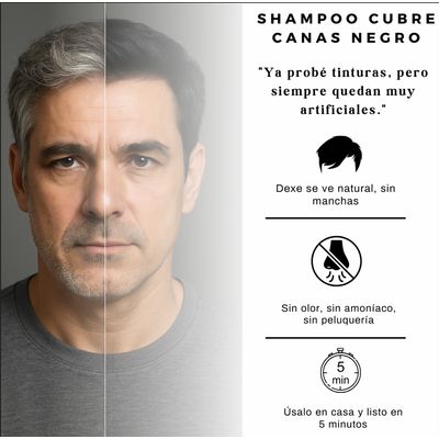 Imagen 2 del producto Pack 2x1 Shampoo Cubre Canas Sin Amoníaco 20 sachet (rejuvenece en 5 minutos)