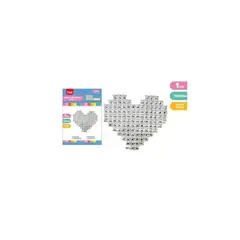 GENERICO - Globo Plateado Pared Corazón 140x120 Cm