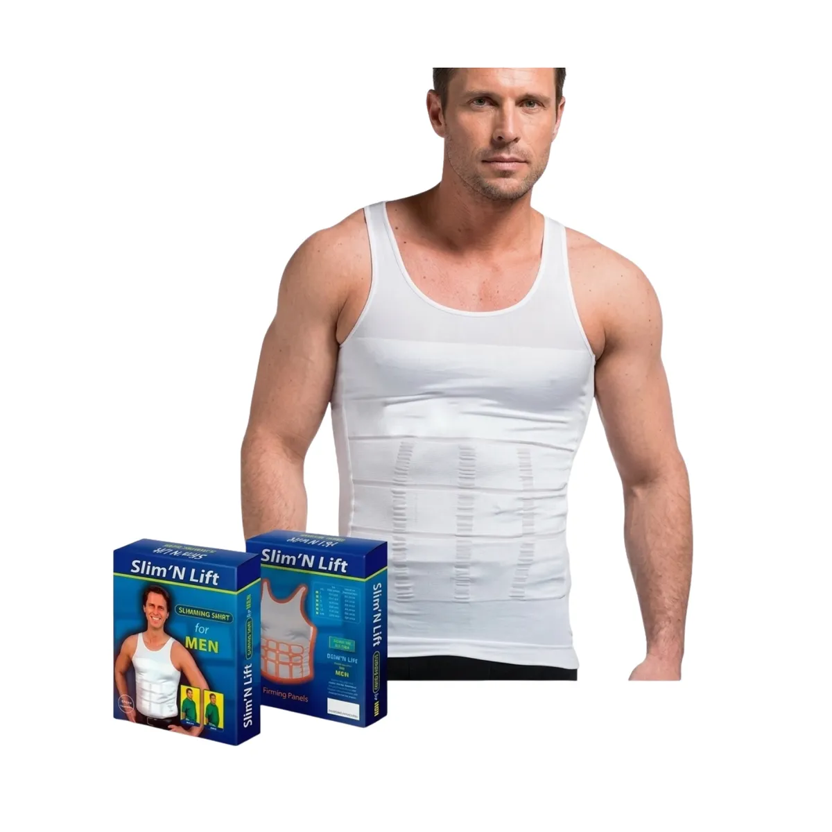 GENERICO - Polera Camiseta Faja Reductora Térmica Hombre Adelgazar Talla M