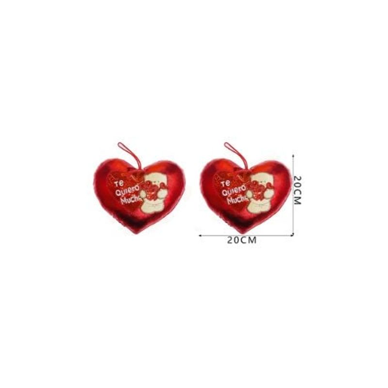 GENERICO - Cojín Corazón Osito 20 Cm