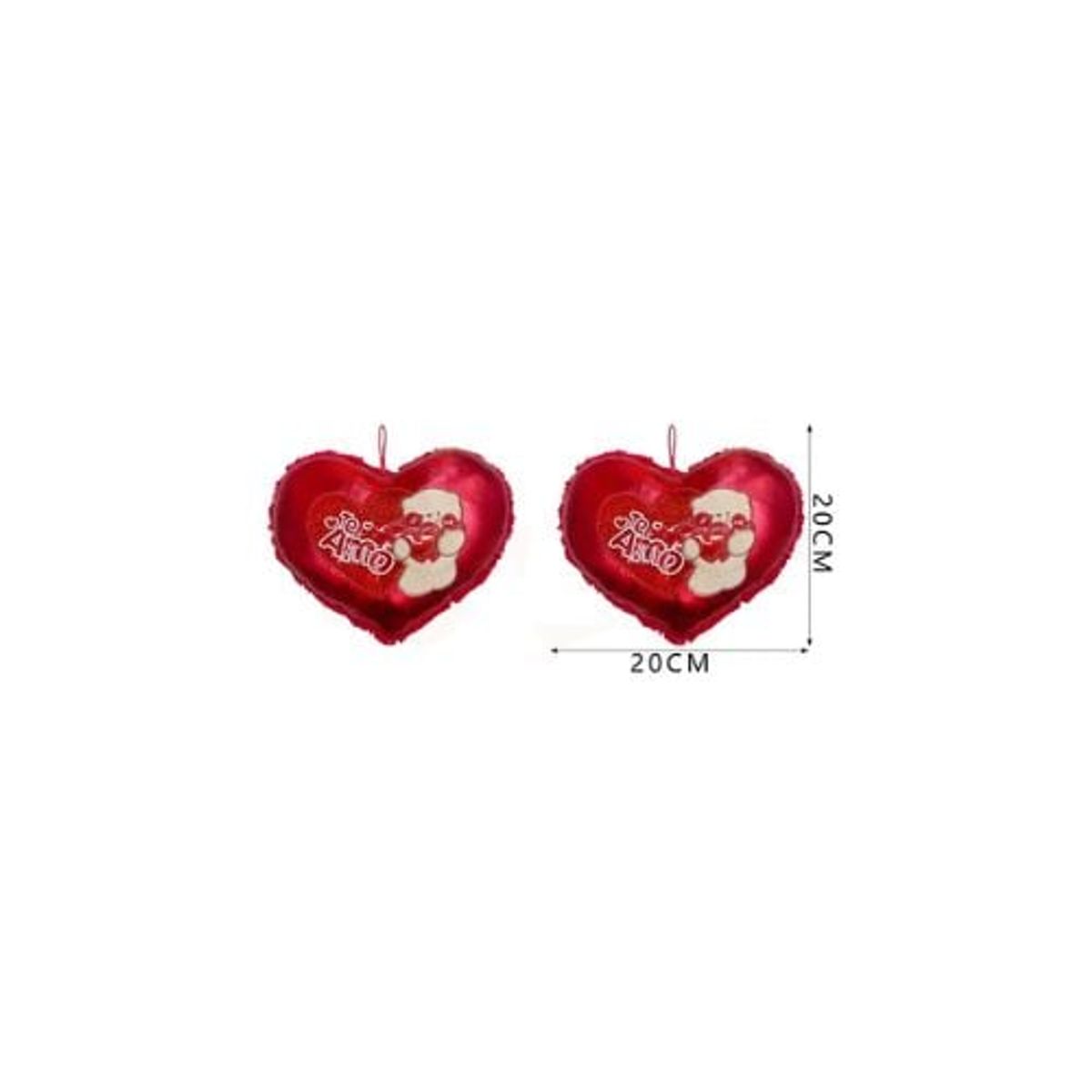 GENERICO - Cojín Corazón Osito Te Amo 20 Cm
