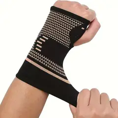 GENERICO - Muñequera de compresión de cobre alivio y soporte - Talla M