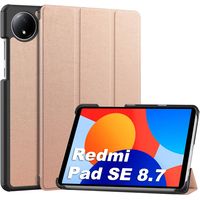 Funda Inteligente Compatible Con Xiaomi Redmi Pad SE 8.7 Rosa Gold