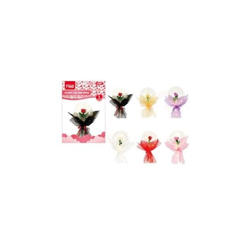 GENERICO - Globo Burbuja Led Con Rosa