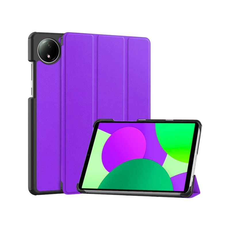 GENERICO - Funda Inteligente Compatible Con Xiaomi Redmi Pad SE 8.7 Morado