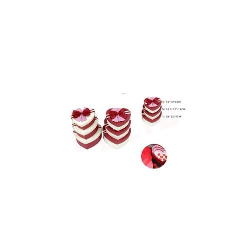 GENERICO - Caja De Regalo Corazon Fucsia Dia de La Madre