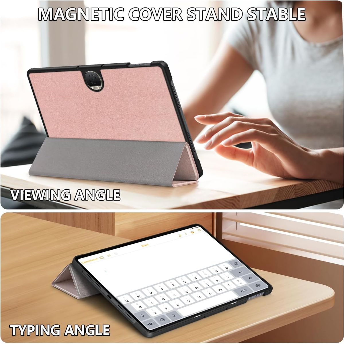 GENERICO - Funda Inteligente Compatible Con Tab Honor Pad 9 12.1 Rosa Gold