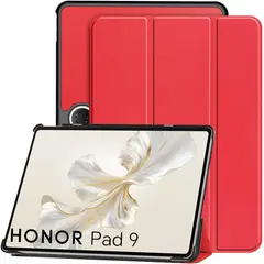 GENERICO - Funda Inteligente Compatible Con Tab Honor Pad 9 12.1 Rojo