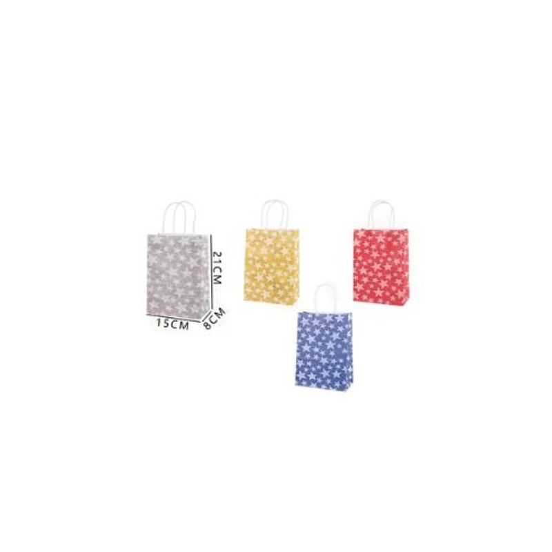 GENERICO - Bolsa De Regalo S Estrellas 15x8x21 Cm