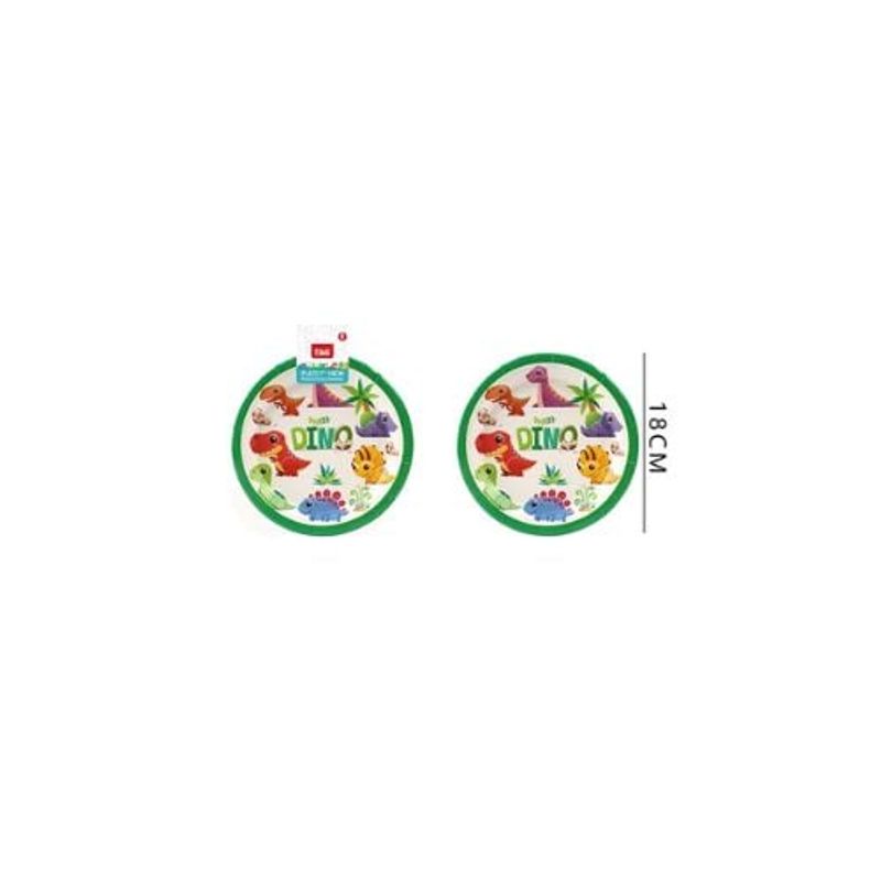 GENERICO - Platos De Dinosaurio 18 Cm 6 Pcs
