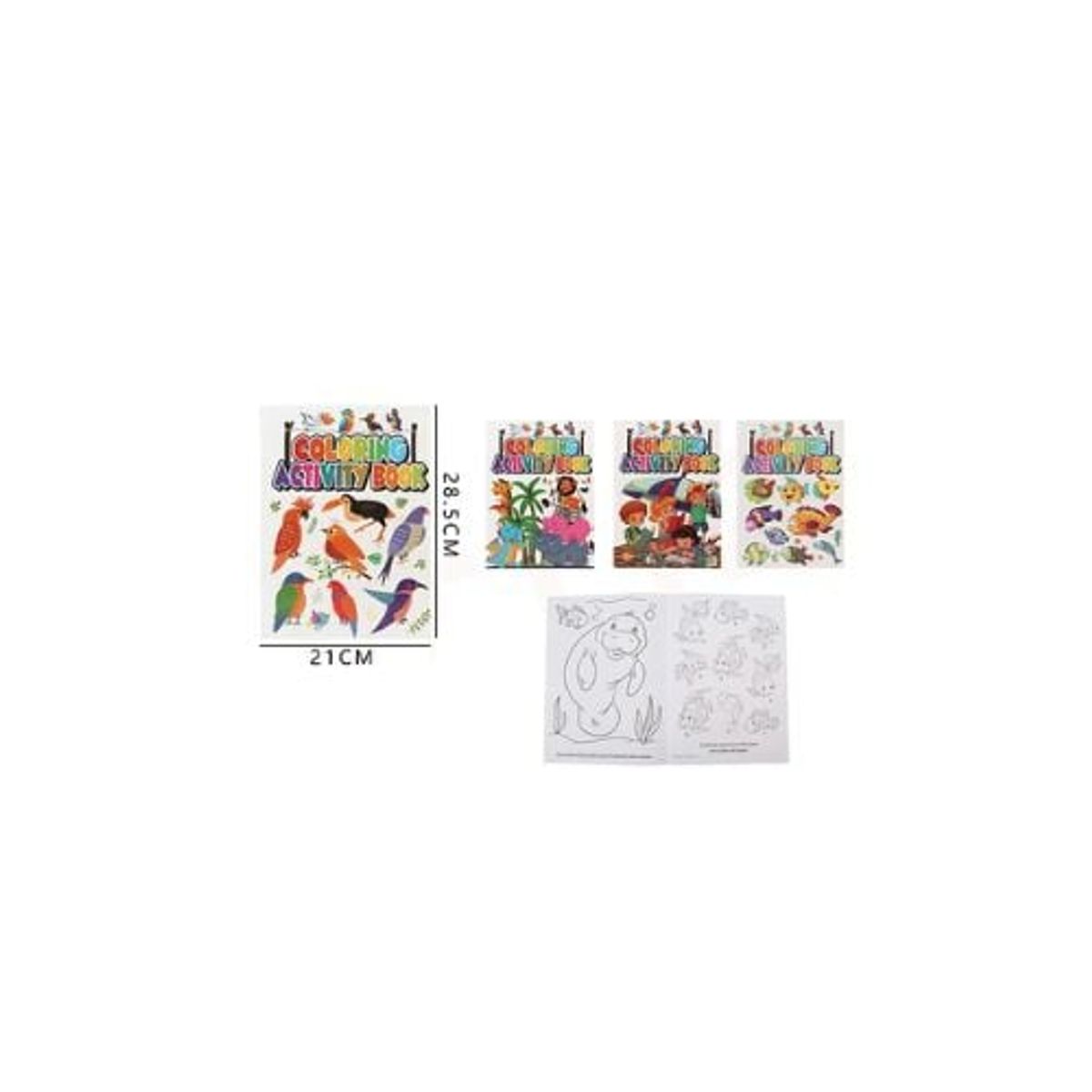 GENERICO - Libro Para Pintar Animales 28 5x21 Cm