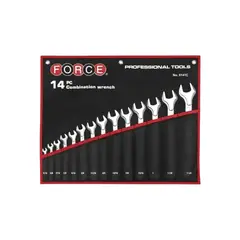 FORCE - Juego llaves punta corona 5/16"-1.1/4" 14 piezas en estuche plástico