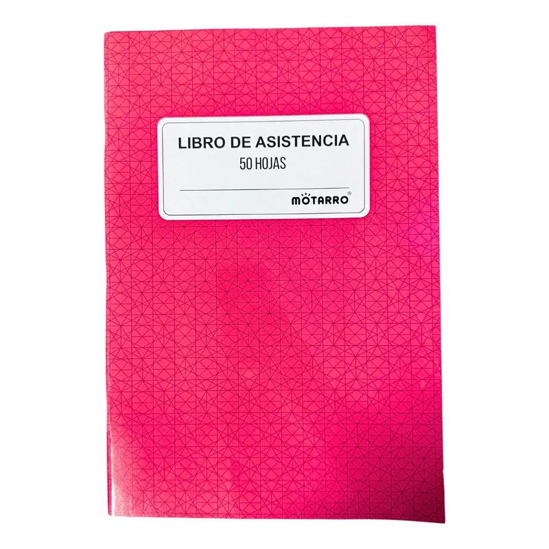 MOTARRO - Libro De Asistencia X 50 Hojas Registro Asistencia Laboral
