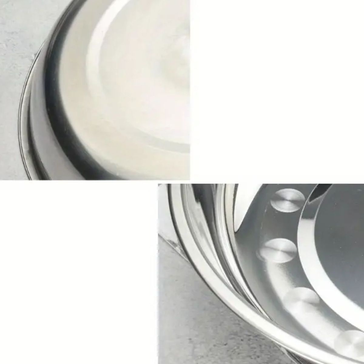 GENERICO - Pack 12 Bowl Sopero Plato Acero Inoxidable 22x3cm