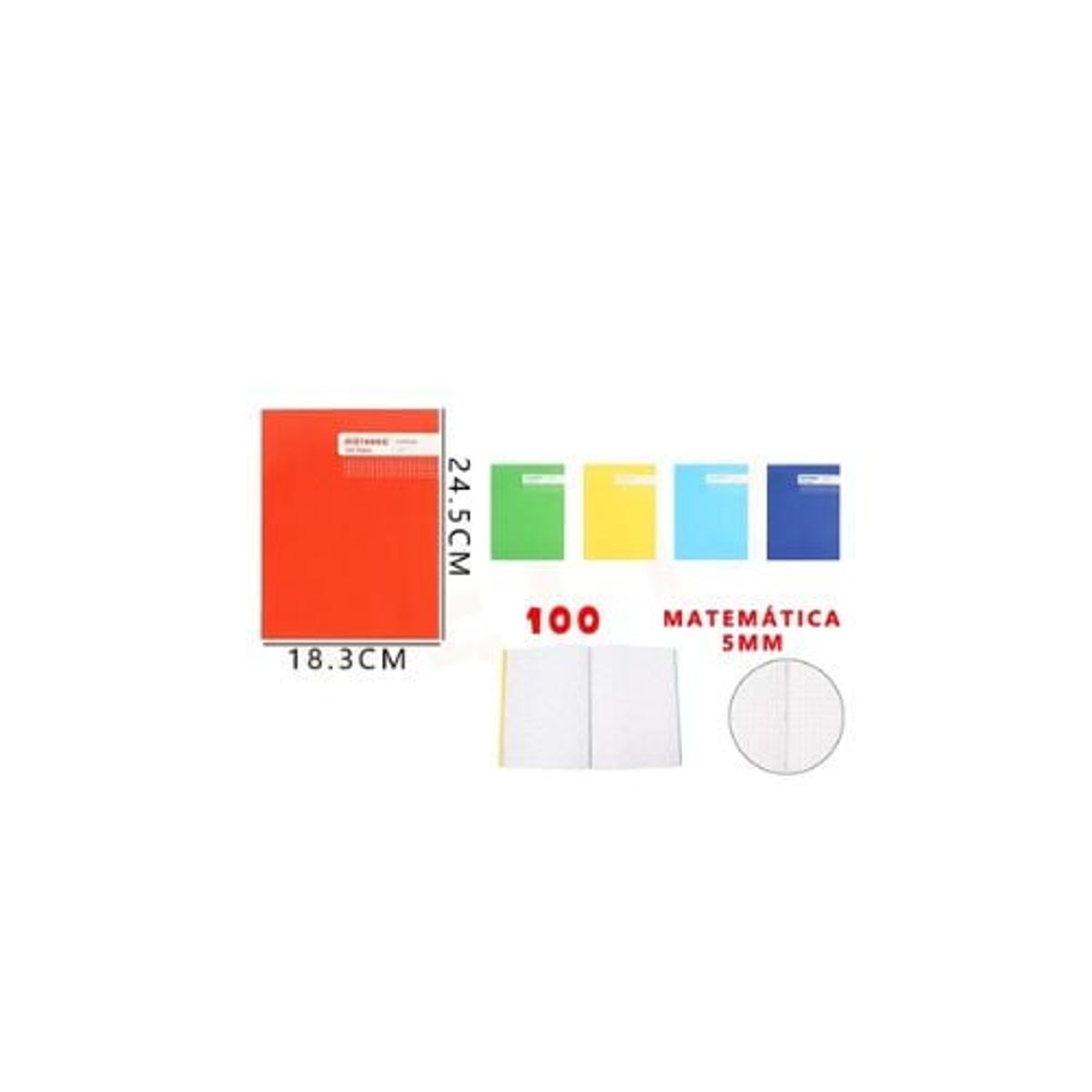 GENERICO - Cuaderno De Matemática College 5 Mm 100 Hojas