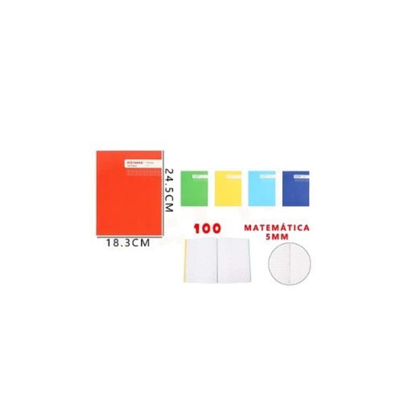 GENERICO - Cuaderno De Matemática College 5 Mm 100 Hojas