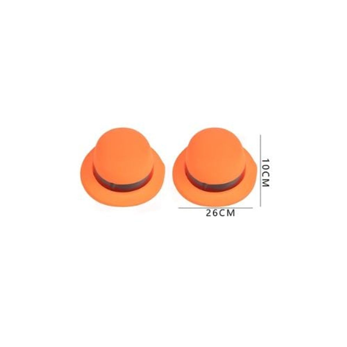 GENERICO - Gorro Fluor Naranja 26X10 Cm