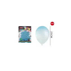 GENERICO - Globos Flúor Celeste 25 Cm 12 Pcs