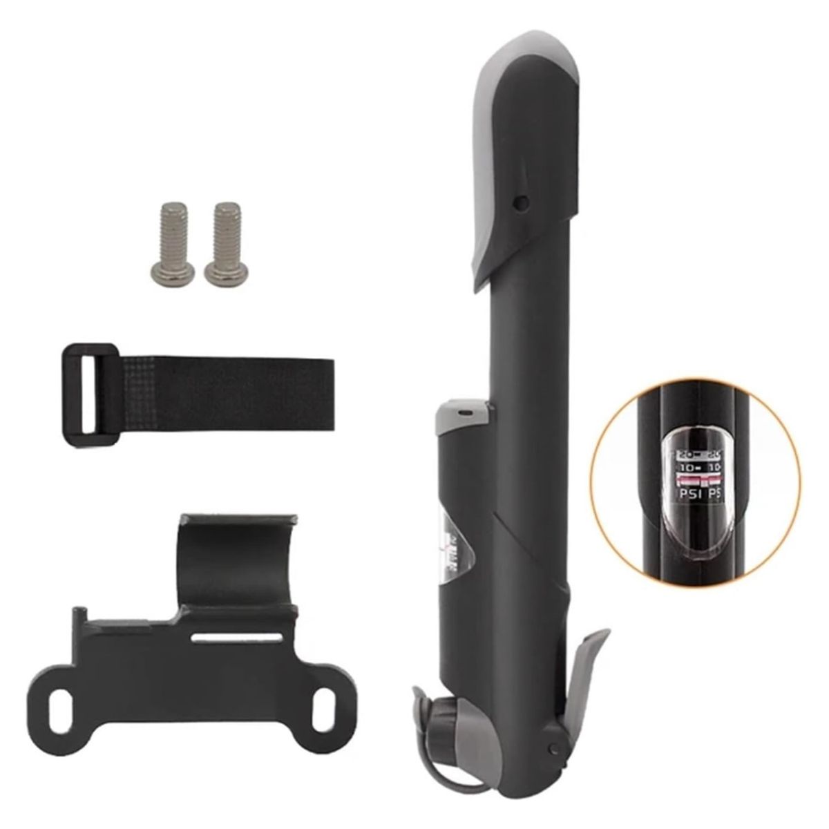 OEM - Bombín bicicleta portátil Mini medidor presión de aire 18278