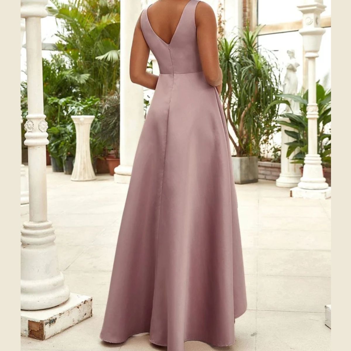 ARRAKASTA - Vestido de fiesta asimétrico talla XS