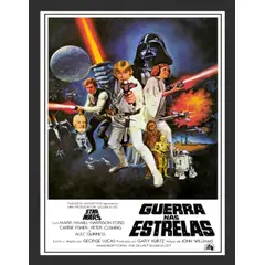 GENERICO - Cuadro Decorativo Guerra nas Estrelas con Marco y vidrio 30x40 CM