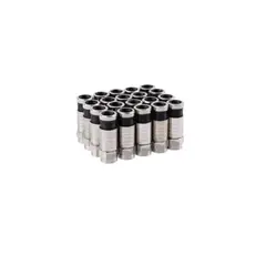 GENERICO - Conector Rg6 De Compresión Para Coaxial Set 10 Unidades